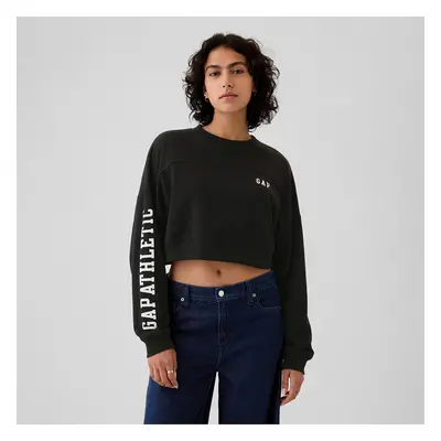 Mikina GAP Crop Sweatshirt True Black