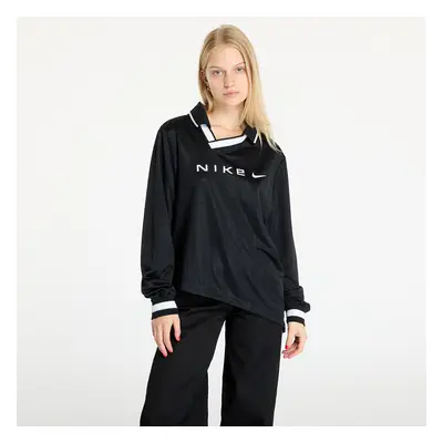 Dres Nike Sportswear Collection Women's Dri-FIT Jacquard Long-Sleeve Jersey Top Black/ Lt Iron O