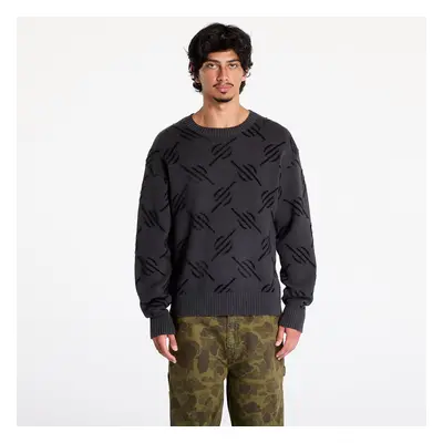 Svetr Daily Paper Tevin Monogram Knit Sweater Black