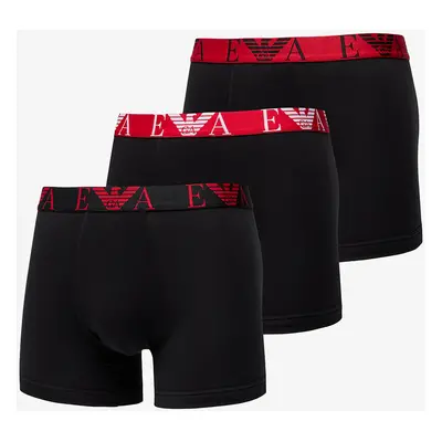 Boxerky EA7 Emporio Armani Men's Knit 3-Pack Bo Nero/ Nero/ Nero