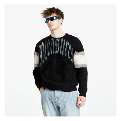 Svetr PLEASURES Twitch Chunky Knit Sweater Black