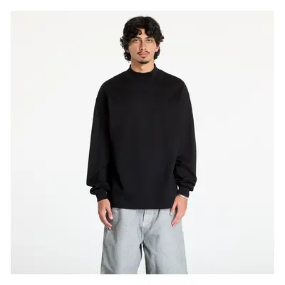 Tričko Carhartt WIP L/S Script Mockneck T-Shirt UNISEX Black