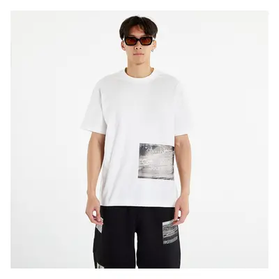 Tričko CALVIN KLEIN JEANS Motion Blur Photoprint S/S T-Shirt Bright White