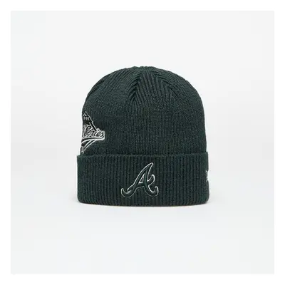 Čepice New Era Atlanta Braves Knit Medium MLB Ws Patch Beanie Dark Green