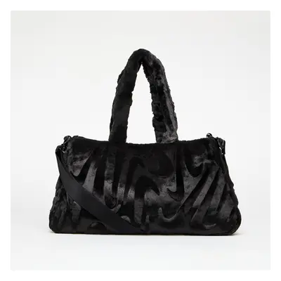 Taška Nike Sportswear Faux Fur Tote Black/ Black/ Metallic Silver