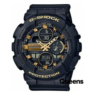 Hodinky Casio G-Shock GMA S140M-1AER "Metallic Markers and Accents" Black/ Gold