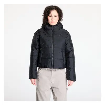 Bunda Nike Sportswear Classic Women's Loose Therma-FIT Puffer Jacket Black/ White