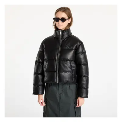 Bunda Karl Kani Serif Crop PU Puffer Jacket Black