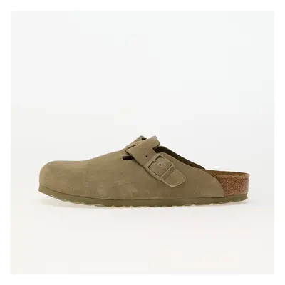 Tenisky Birkenstock Boston Leather Velvet Faded Khaki EUR