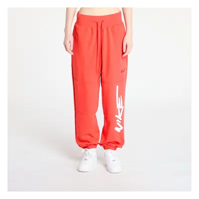 Kalhoty Nike Sportswear Breaking Mid-Rise Oversized French Terry Pants Light Crimson