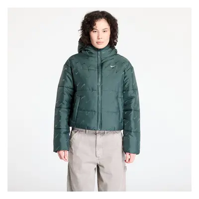 Bunda Nike Sportswear Classic Women's Loose Therma-FIT Puffer Jacket Vintage Green/ White