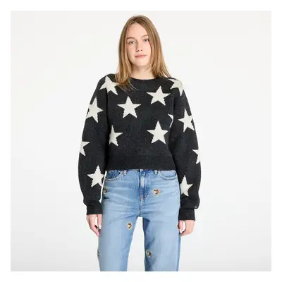 Svetr Tommy Jeans Star Patern Sweater Black