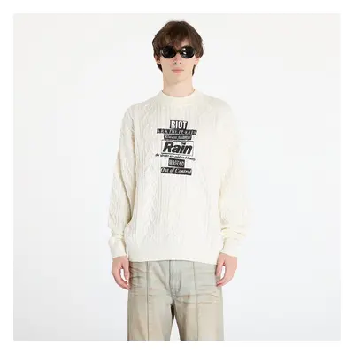 Svetr Wasted Paris Rain Cable Knit Sweater Off-White