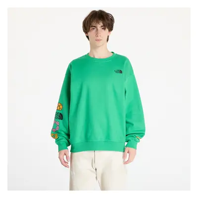 Mikina The North Face x Yinka Ilori Graphic Crew Sweatshirt UNISEX Optic Emerald