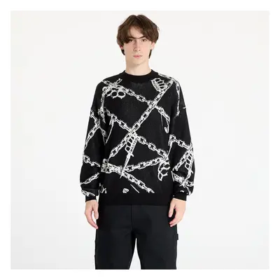 Svetr Wasted Paris Knuckles Sweater Black/ White