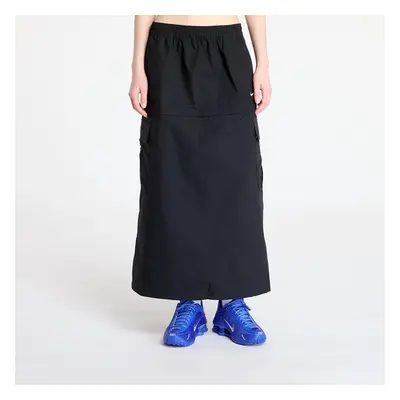 Sukně Nike Sportswear Essential Women's Mid-Rise Woven Cargo Midi Skirt Black/ White