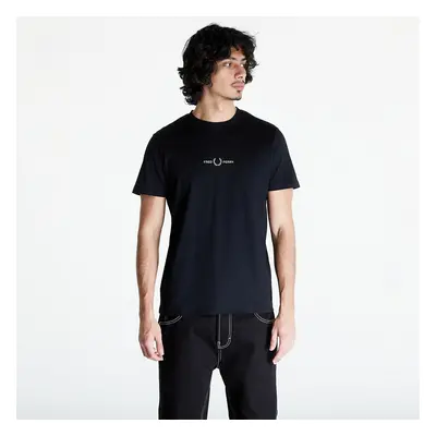 Tričko FRED PERRY Graphic Print T-Shirt Black