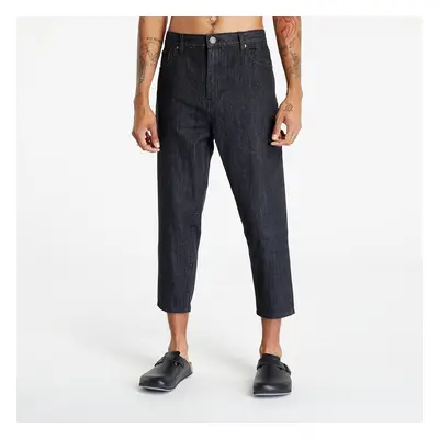 Džíny Urban Classics Cropped Tapered Jeans Realblack Washed