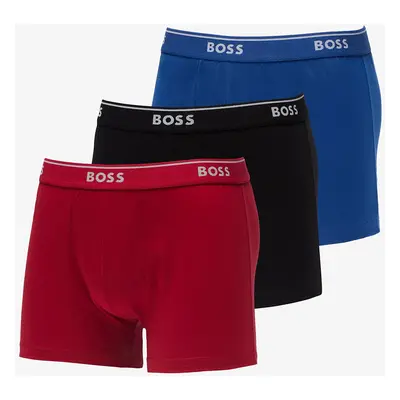 Boxerky Hugo Boss Classic Trunk 3-Pack Red/ Blue/ Black