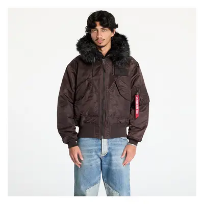 Bunda Alpha Industries 45P Hooded Custom Jacket Hunter Brown