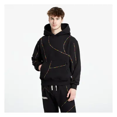 Mikina PLEASURES Vein Hoodie Black