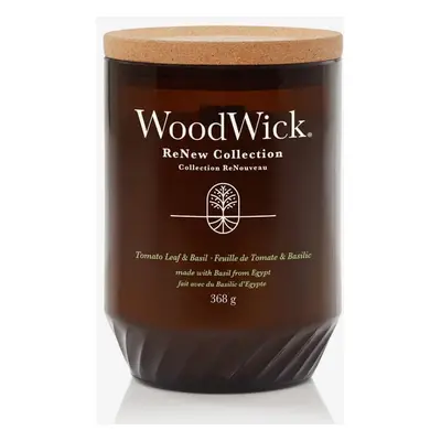 WoodWick Large ReNew Candle - Tomato Leaf & Basil