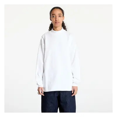 Tričko Carhartt WIP Long Sleeve Script Mockneck T-Shirt UNISEX White