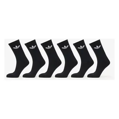 adidas Trefoil Crew Sock Cushion 6-Pack Black