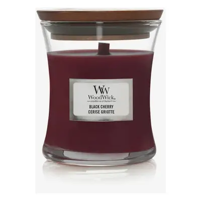 WoodWick Small Hourglass Candle - Black Cherry