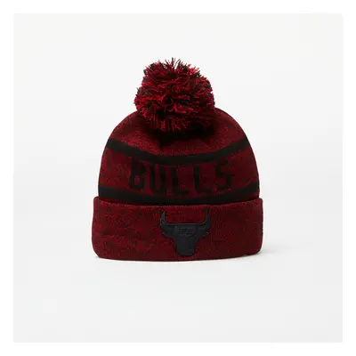 Čepice New Era Chicago Bulls Jake Bobble Knit Beanie Hat Cardinal/ Black