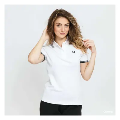 Tričko FRED PERRY Twin Tipped Polo Shirt White