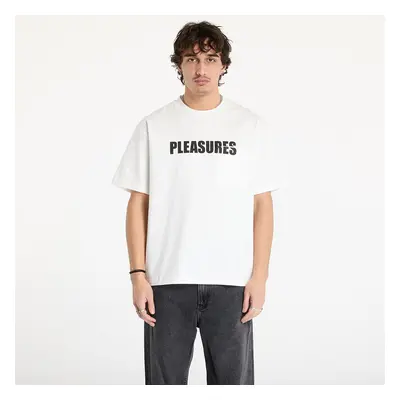 Tričko PLEASURES Impact Pocket Heavyweight Shirt White