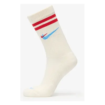 Ponožky Nike Everyday Plus Force Cushioned Crew Socks Sail/ University Red/ University Blue