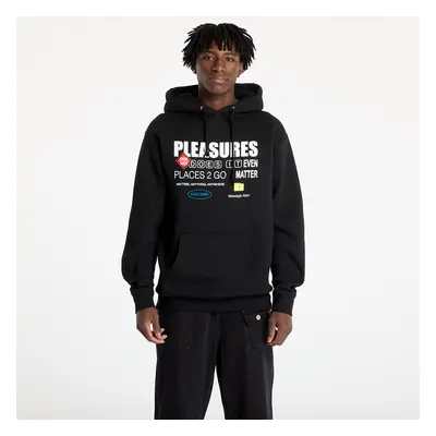 Mikina PLEASURES Grass Fed Hoodie Black