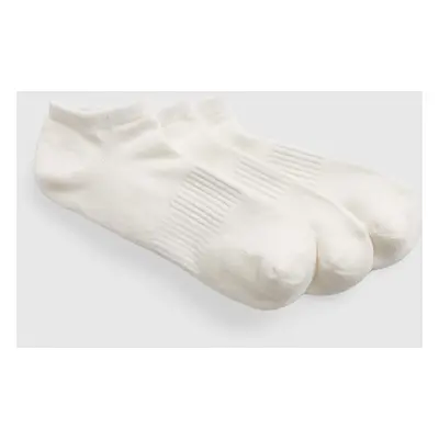 Ponožky GAP Ankle Socks 3-Pack New Off White