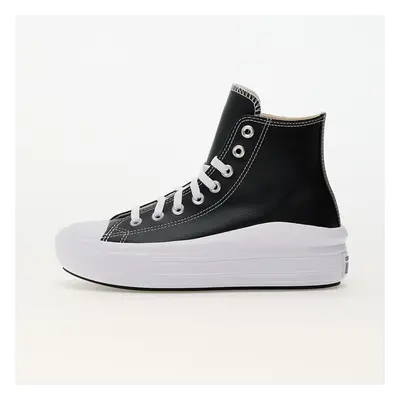 Tenisky Converse Chuck Taylor All Star Move Platform Leather Black/ White/ White EUR