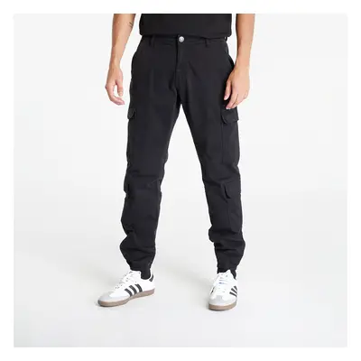 Kalhoty Urban Classics Double Cargo Twill Jogging Pants Black