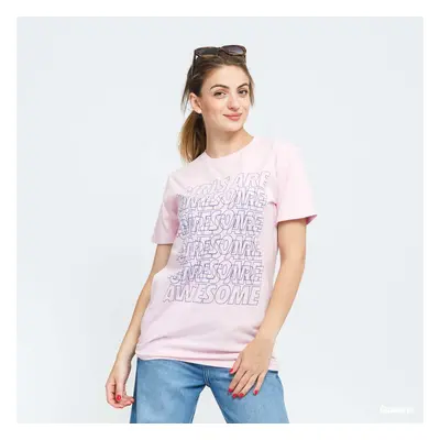 Tričko Girls Are Awesome Messy Morning Tee Pink