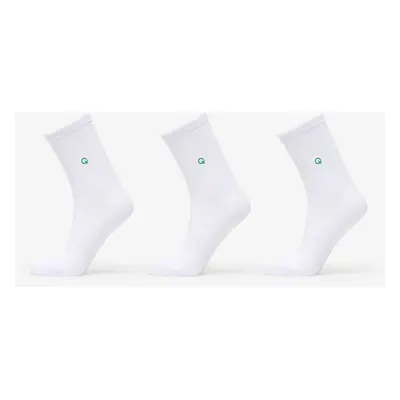 Ponožky Queens Essential Short Crew Socks 3-Pack White