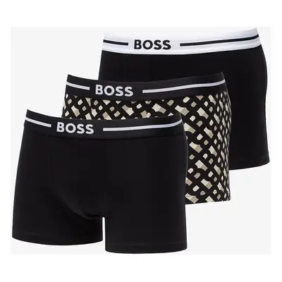 Boxerky Hugo Boss Bold Design Trunk 3-Pack Black/ White/ Beige