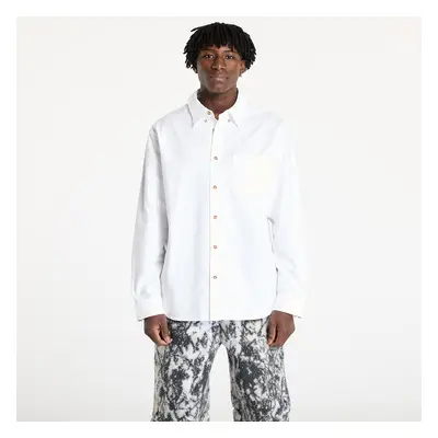 Košile Nike Life Men's Long-Sleeve Oxford Button-Down Shirt White/ White/ White