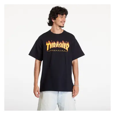 Tričko Thrasher Flame Logo T-Shirt Black