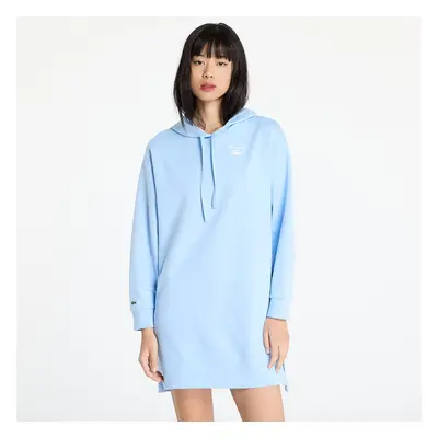 Šaty LACOSTE Oversized Fleece Sweatshirt Dress Blue