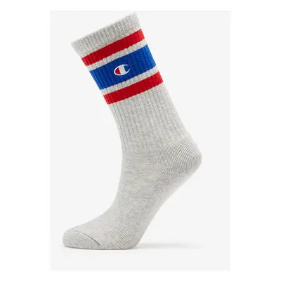 Ponožky Champion Rochester Crew Sock Melange Grey/ Red/ Blue