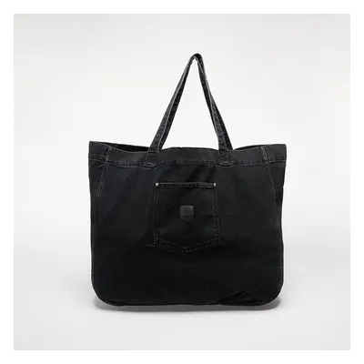 Taška Carhartt WIP Rivet Tote Bag Black Stone Washed