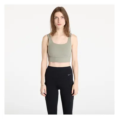 Podprsenka Nike Zenvy Women's Medium-Support Padded Longline Sports Bra Light Army/ White