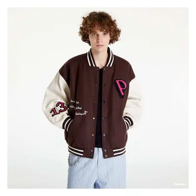 Bunda PREACH Patched Varsity Jacket Brown/ Creamy