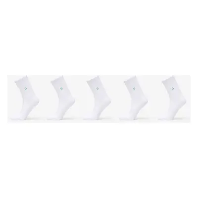 Ponožky Queens Essential Short Crew Socks 5-Pack White