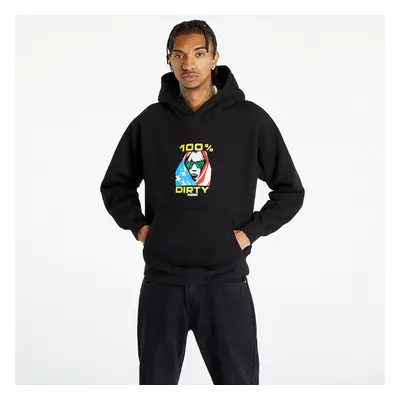 Mikina PLEASURES Dirty Hoodie Black