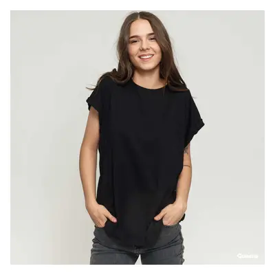 Tričko Urban Classics Ladies Extended Shoulder Tee Black